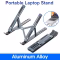 Foldable aluminum alloy laptop stand