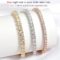 Smyoue 18k Gold Plated Moissanite Tennis Bracelet – 925 Sterling Silver