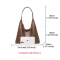 FOXER Women’s Shoulder Bag – Classic Split Leather & Microfiber Handbag Set