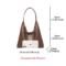 FOXER Women’s Shoulder Bag – Classic Split Leather & Microfiber Handbag Set