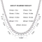 KNOBSPIN 3-Claw D VVS1 Moissanite Tennis Necklace