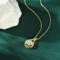 Anziw 2CT 8mm D Color Moissanite Teardrop Pendant Necklace – S925 Sterling Silver