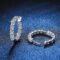 ALIZERO 2.6ct moissanite hoop earrings