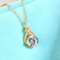 Anziw S925 Infinity Necklace 8mm 2.0CT Moissanite Pendant