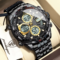 POEDAGAR Men’s Dual Display Sport Wristwatch