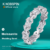 KNOBSPIN Moissanite Eternity Band Ring – GRA Certified D Color VVS1 Sterling Silver Jewelry