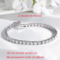 Smyoue 18k Gold Plated Moissanite Tennis Bracelet – 925 Sterling Silver