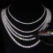 KNOBSPIN GRA certified moissanite tennis necklace
