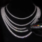 KNOBSPIN GRA certified moissanite tennis necklace