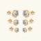 Anziw Classic D Color Moissanite Stud Earrings – Solid 925 Sterling Silver