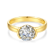 Classic 2ct 14K Gold Moissanite Wedding Band