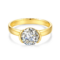 Classic 2ct 14K Gold Moissanite Wedding Band