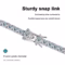 Knobspin moissanite 925 silver tennis bracelet