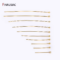 Premium 18k Gold Plated Brass Metal Jewelry Pins for DIY Crafts