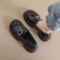 FOXER Women’s Thick Bottom Slip-On Loafer Shoes
