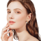 ANZIW Real 925 Sterling Silver Infinity Hoop Moissanite Drop Earrings