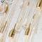 Elegant golden crystal water drop chandelier