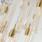 Elegant golden crystal water drop chandelier