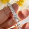 Smyoue 18k Gold Plated Moissanite Tennis Bracelet – 925 Sterling Silver