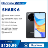 Blackview SHARK 6 5G Android 15 Smartphone 8GB/128GB