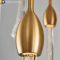 Elegant golden crystal water drop chandelier