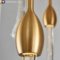 Elegant golden crystal water drop chandelier