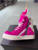 Luxury RO Style Rose Pink Horsehair High-Top Sneakers – Unisex Designer Ankle Boots with Side Zipper