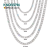 KNOBSPIN GRA certified moissanite tennis necklace