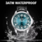 Luxury luminous quartz constellation men’s watch