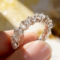 KNOBSPIN Moissanite Eternity Band Ring – GRA Certified D Color VVS1 Sterling Silver Jewelry
