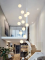 Modern Nordic LED Glass Chandelier for High Ceiling Living Rooms