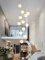 Modern Nordic LED Glass Chandelier for High Ceiling Living Rooms