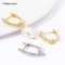 Premium 18K Gold Plated Brass Earring Hooks with Cubic Zirconia