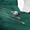 Anziw 2CT 8mm D Color Moissanite Teardrop Pendant Necklace – S925 Sterling Silver
