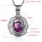 SILVERCHAKRA Mystic Topaz Victorian Retro Pendant Necklace
