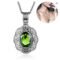 SILVERCHAKRA Mystic Topaz Victorian Retro Pendant Necklace