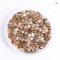 SS3-SS30 Crystal Golden Shadow Flatback Rhinestones Gold Bottom