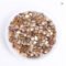 SS3-SS30 Crystal Golden Shadow Flatback Rhinestones Gold Bottom
