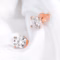 Smyoue rose gold moissanite stud earrings