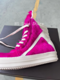 Luxury RO Style Rose Pink Horsehair High-Top Sneakers | Bold Streetwear Guide