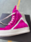 Luxury RO Style Rose Pink Horsehair High-Top Sneakers – Unisex Designer Ankle Boots with Side Zipper