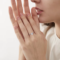 Heart moissanite 925 silver engagement ring