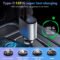 120W retractable fast car charger