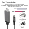 USB-C & USB Female to HDMI-Compatible 1080P Digital AV Adapter Cable
