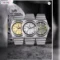 San Martin Sports Watch Brushed Dial Integrated Bracelet