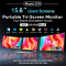 Rospider 15.6 Inch Dual Laptop Monitor – High-Definition Triple Expandable Screen Extender