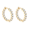 Anziw Sparkling 3mm D VVS1 Full Moissanite Hoop Earrings – 925 Sterling Silver