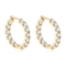Anziw Sparkling 3mm D VVS1 Full Moissanite Hoop Earrings – 925 Sterling Silver