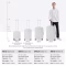 Mixi striped cabin travel luggage