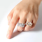 Smyoue 10 gems full moissanite ring